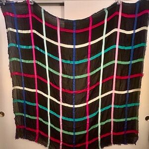 Calvin Klein Colorful Plaid Scarf